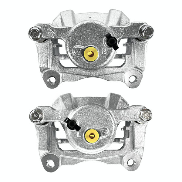 Front New Disc Brake Caliper with Bracket Set of 2, Driver and Passenger Side - Part # BC29732PR