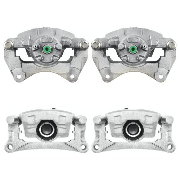 Front and Rear New Brake Caliper with Bracket Set of 4 - Part # BC40068