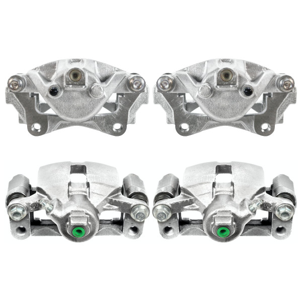 Front and Rear New Brake Calipers with Bracket Set of 4 - Part # BRKPKG600273