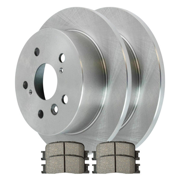 Rear Disc Brake Rotors and Ceramic Pads Kit, Driver and Passenger Side - Part # CBO41324885CE