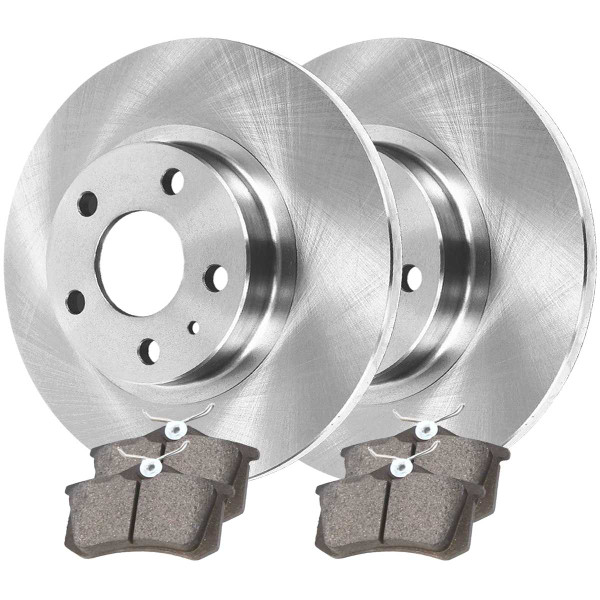 Rear Ceramic Brake Pad and Rotor Bundle 4 Wheel Disc 232mm Rotor Diameter - Part # CBO44146340CBE
