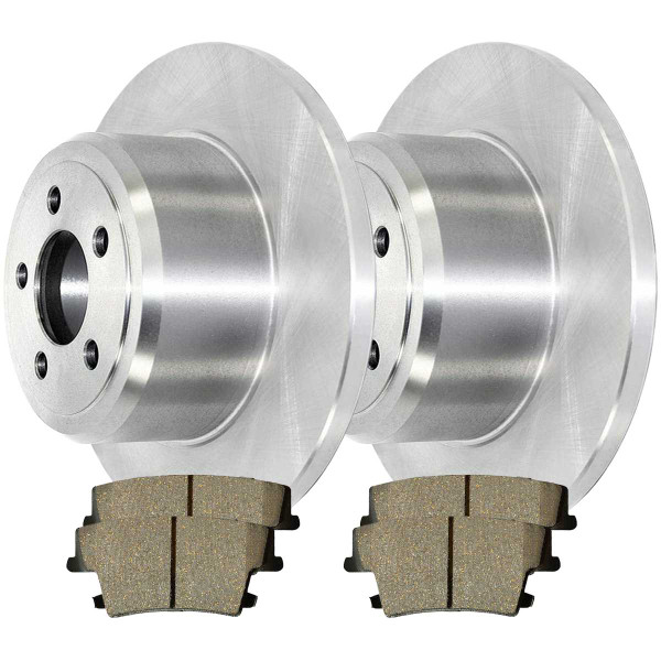 Rear Ceramic Brake Pad and Rotor Bundle Solid Rotors 12.60 Inch Diameter - Part # CBO630231057CHM