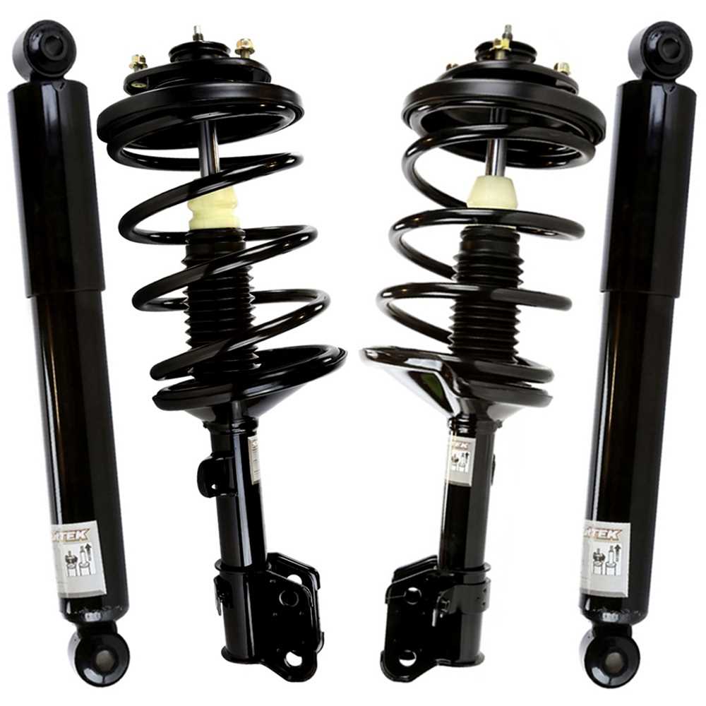 Prime Choice Auto Parts CST1004064-KS6623 Set of 2 Struts and 2 Shock Absorbers 