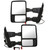 Driver and Passenger Side View Power Mirrors Tow Folding Textured Black Set of 2 - Part # KAPFO1320342PR