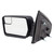 Driver Side View Mirror Power Folding Textured Black - Part # KAPFO1320408