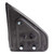Driver Side View Mirror Power Folding Textured Black - Part # KAPFO1320408
