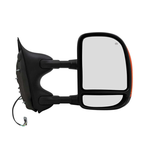 Passenger Side View Mirror Power Tow Folding Heated Textured Black - Part # KAPFO1321268