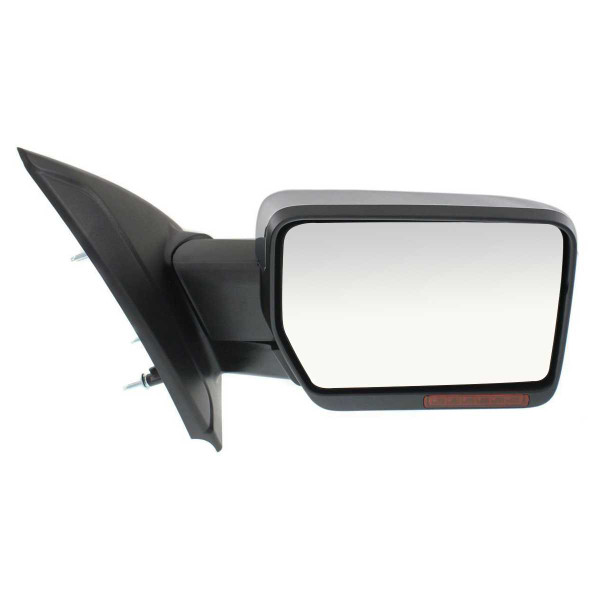 Passenger Right Power Heated Chrome Signal Puddle Lamp Side View Mirror - Part # KAPFO1321412