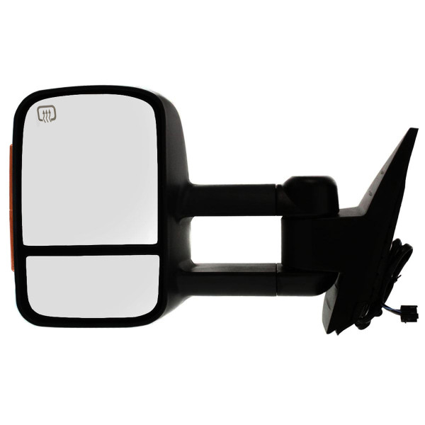 Driver Tow Mirror Power Heated Textured Black Manual Folding - Part # KAPGM1320444SS