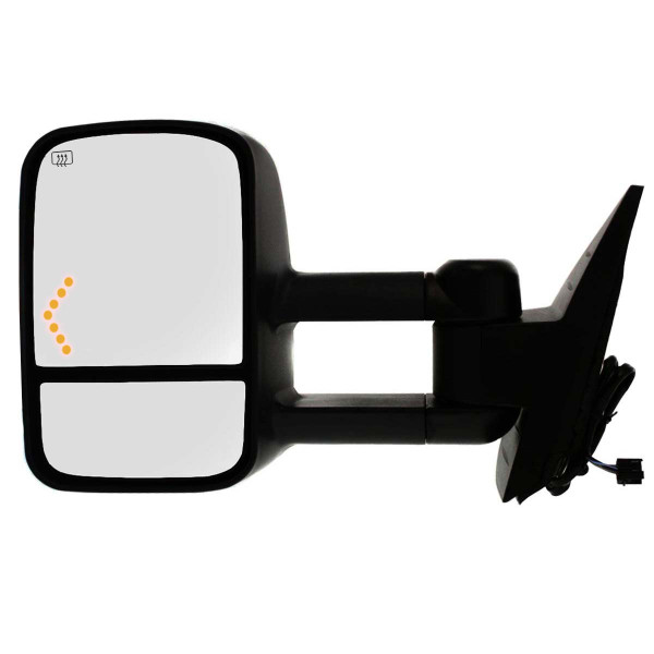 Driver Tow Mirror Power Heated Textured Black Manual Folding - Part # KAPGM1320444