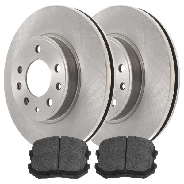 Front Brake Rotors and Performance Ceramic Pads Kit Driver and Passenger Side - Part # PCDR41483414831258