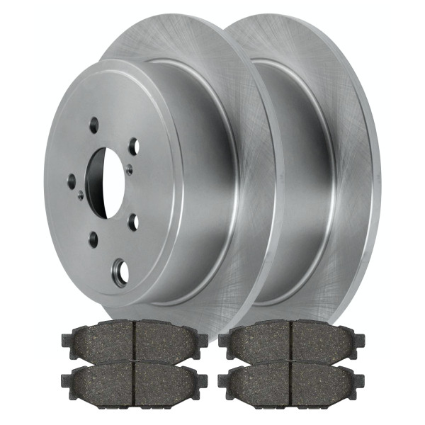 Rear Brake Rotors and Performance Ceramic Pads Kit Driver and Passenger Side - Part # PCDR41511415111114