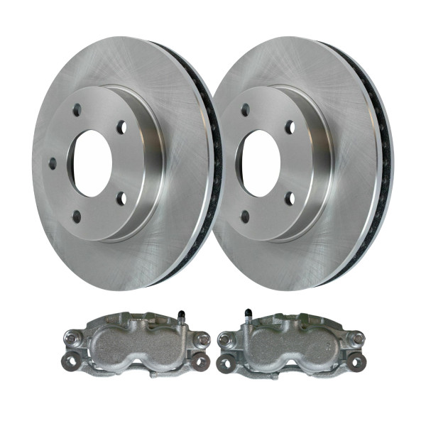 Front Brake Calipers and Rotors Kit Driver and Passenger Side - Part # R65049PR-BC2658