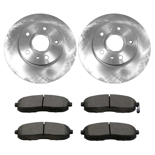 [Front Set] 2 Brake Rotors & 1 Set Ceramic Brake Pads - Part # RSCD41501-41501-815A-2-4