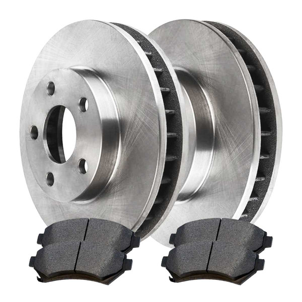 Front Ceramic Brake Pad and Rotor Bundle 10.94 Inch Rotor Diameter - Part # RSCD65038-65038-699-2-4