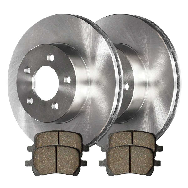 Front Ceramic Brake Pad and Rotor Bundle 296mm Rotor Diameter - Part # RSCD65095-65095-1160-2-4