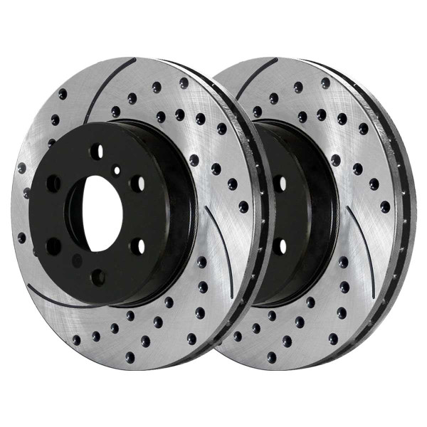 Front and Rear Ceramic Brake Pad and Performance Rotor Bundle - Part # SCD1092PR65099