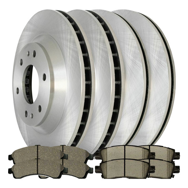 Front and Rear Brake Rotors and Ceramic Pads Kit - Part # SCD8824822