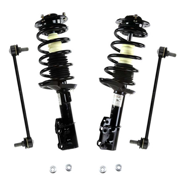 Front Complete Strut Coil Spring and Sway Stabilizer Bar Links Set of 4 Driver and Passenger Side - Part # STCH144-933