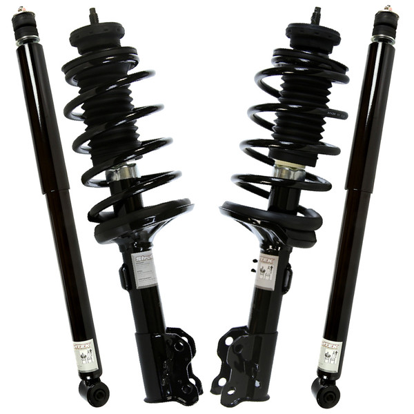 Set of (2) Front Complete Strut Assemblies and (2) Rear Shock Absorbers - Part # SUSPPK0217